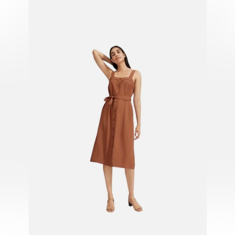 Everlane GoWeave Japanese Picnic Dress in Brown - 00